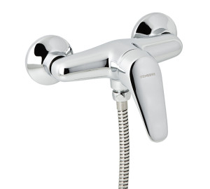 Single lever shower mixer with kit